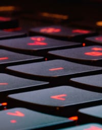 Image of a backlit keyboard keys